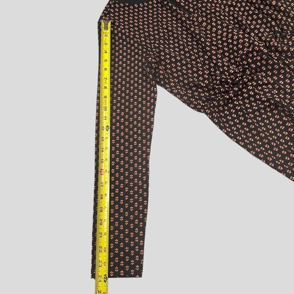 Loft Ann Taylor Key Hole Cutout Dress Mini Florals Long Sleeve Career Size 8 - Picture 7 of 10